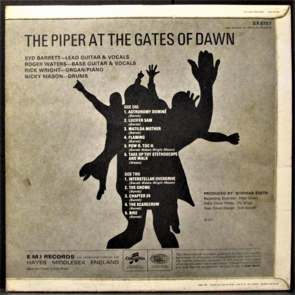  rare record - Progres -mato_2/1-UK. record - monaural *Pink Floyd - The Piper At The Gates Of Dawn[LP, \'67:Columbia - SX 6157, Mono]