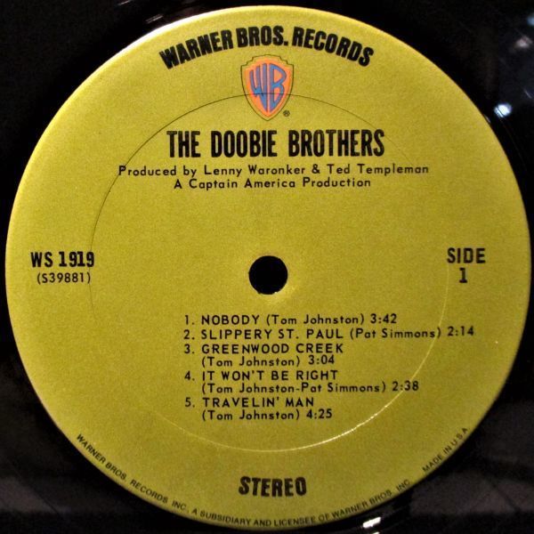 レア盤-USオリジナル★The Doobie Brothers - The Doobie Brothers[LP, '71:Warner Bros. Records - WS 1919]_画像4