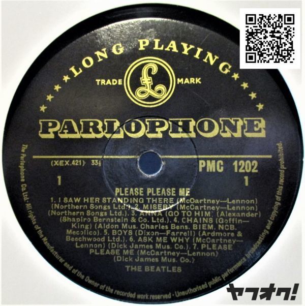 レア盤-Gold_ゴールド-マト_1N/1N-UK Org-Mono★The Beatles - Please Please Me[LP,'63:Parlophone- PMC 1202,Northern Songs/Dick James]_画像10