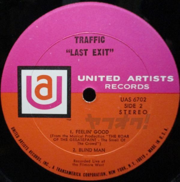 レア盤-UK_Rock-USオリジナル★Traffic - Last Exit[LP, '69:United Artists Records - UAS 6702]_画像4