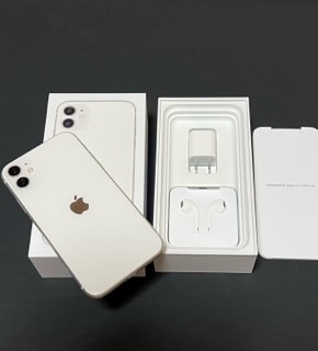 楽ギフ_包装】 iPhone11 美品 128GB 保護シール white ホワイト SIM
