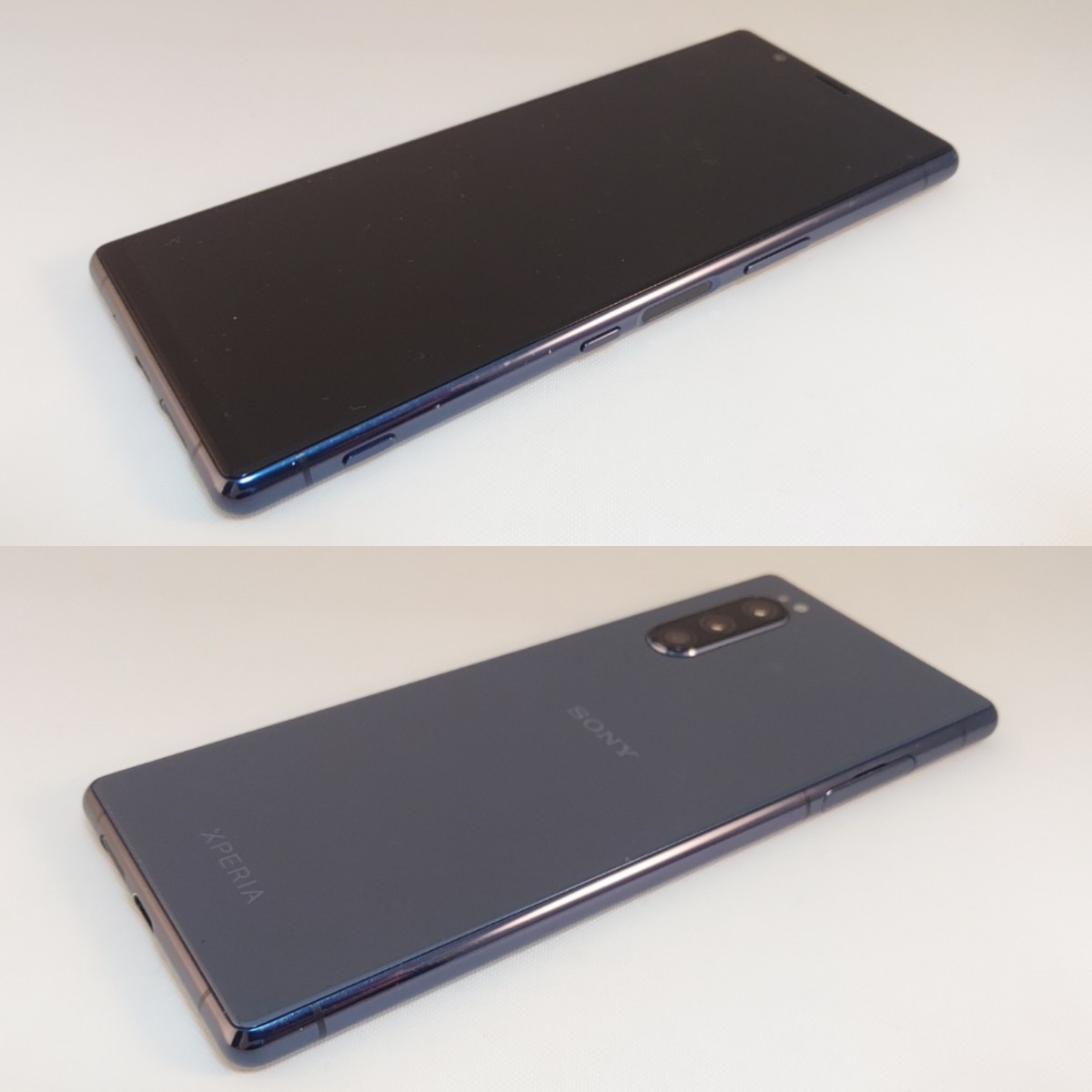 最終価格！【SIMフリー版！液晶無傷の良品！】Xperia 5　J9260　Blue　64GB　付属品完備　管理番号Z7764_画像2