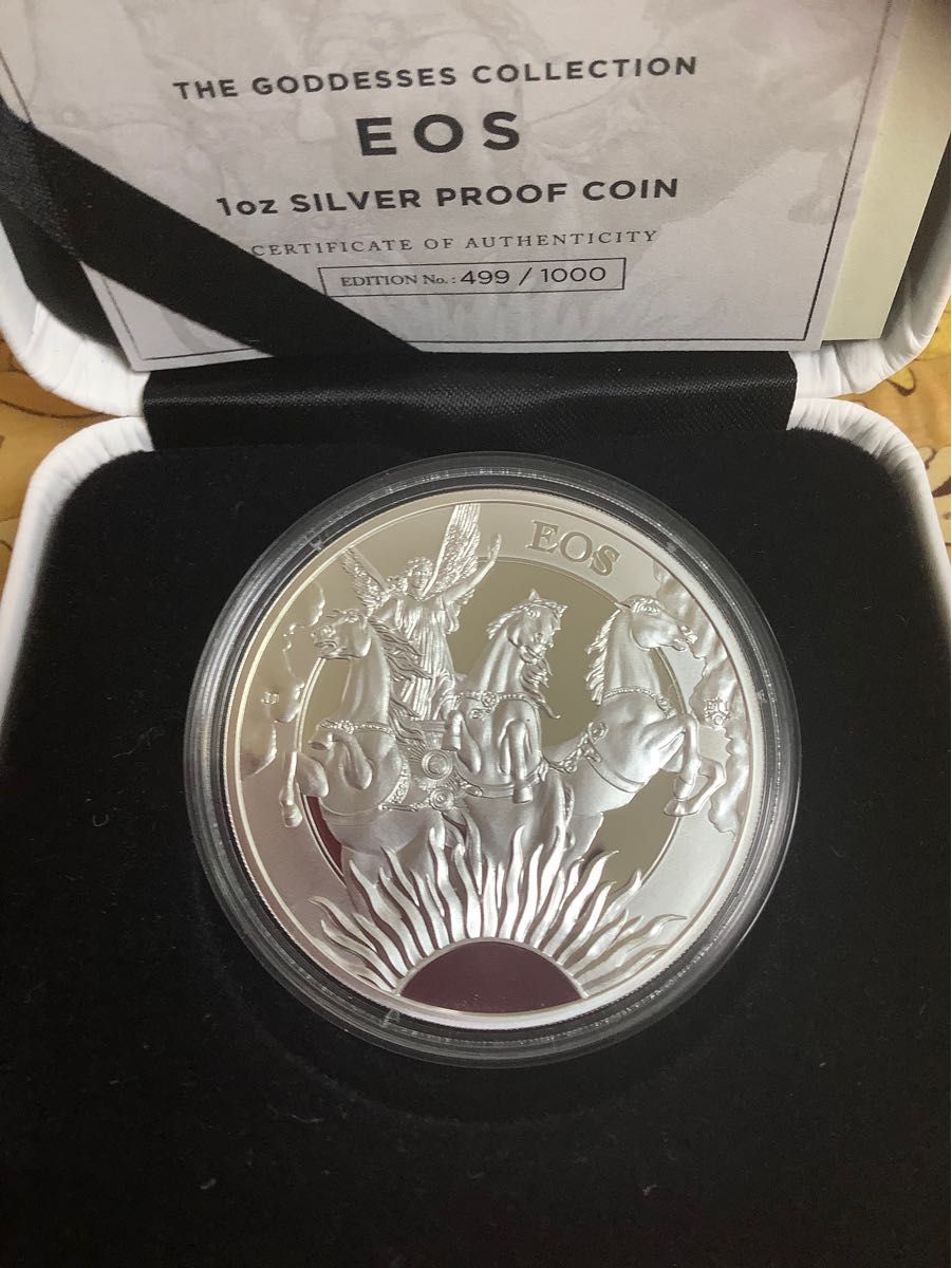 2023年セントヘレナ 女神エオス(EOS) 純銀 1オンスプルーフ銀貨-
