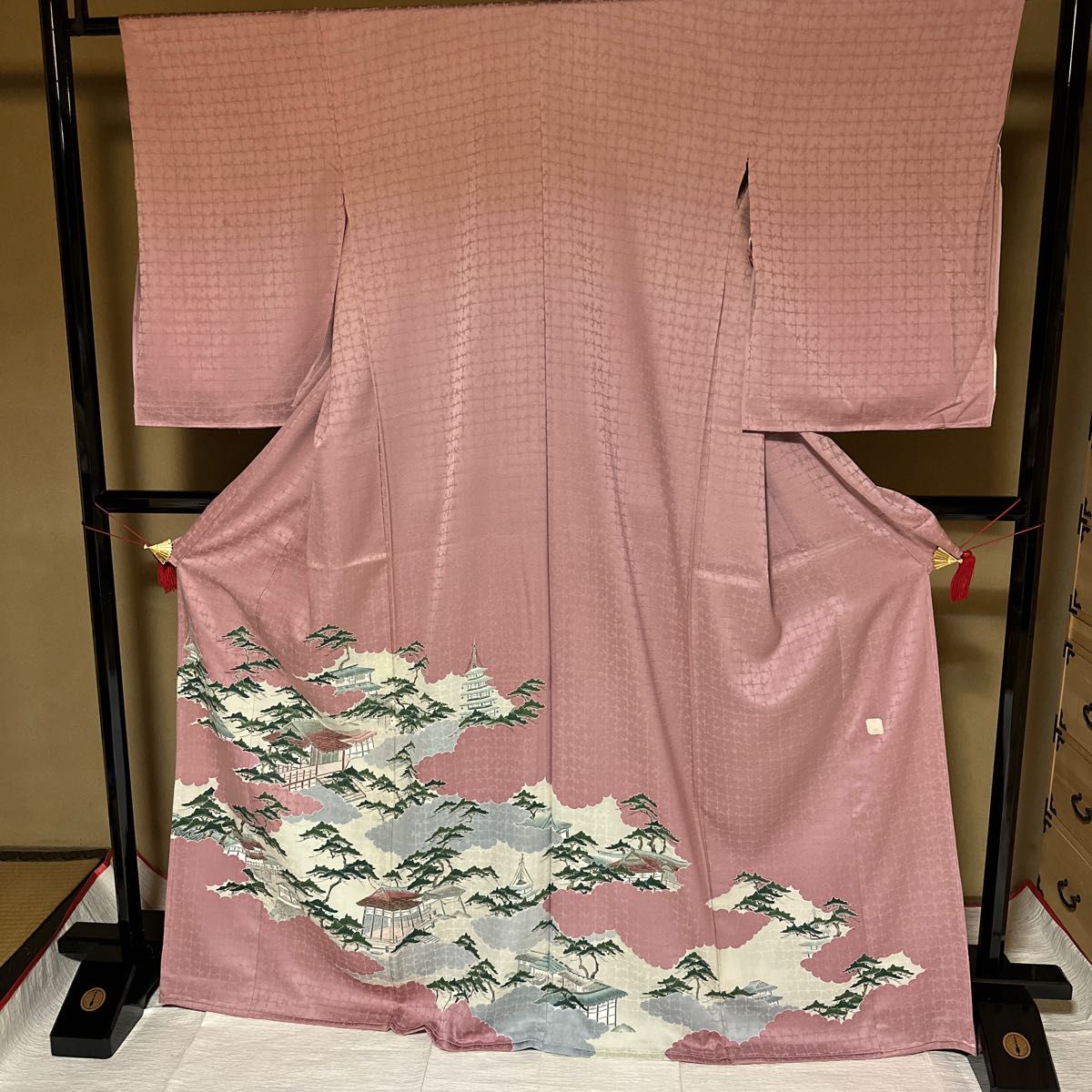 色留袖 正絹 未仕立て 色留袖 色留袖 正絹 未仕立て 色留袖
