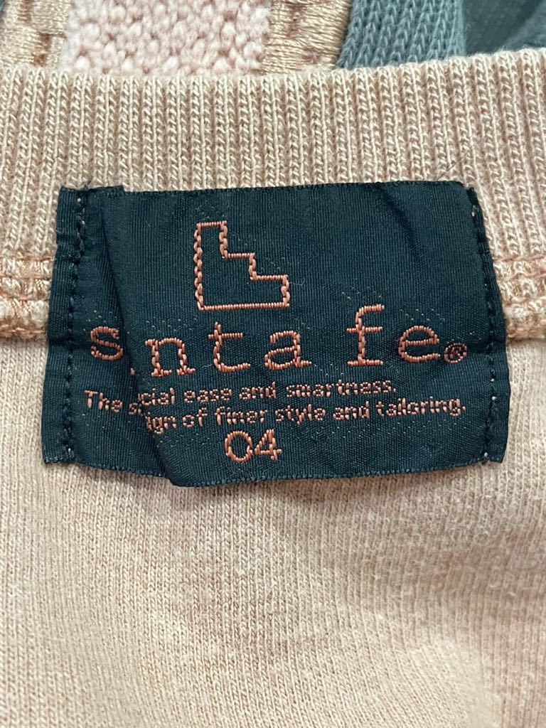 希少デザイン！ 日本製 santafe サンタフェ ビッグロゴ 刺繍 スウェット トレーナー ピンク系 04サイズ メンズ ○ 新規×_画像6