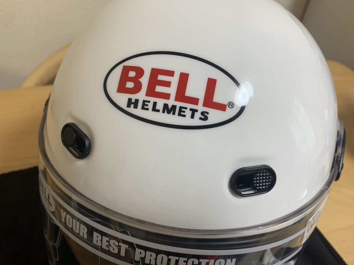 未使用品】BELLベル M3Jヘルメットホワイトシールド付 新生BELL 未使用品】BELLベル M3Jヘルメットホワイトシールド付 新生BELL