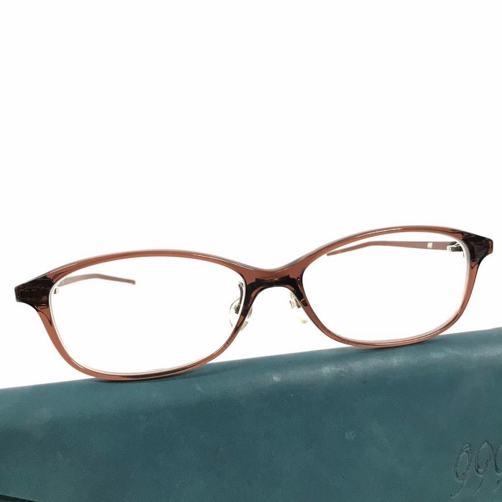 【フォーナインズ】本物 999.9 眼鏡 NP-733 ブラウン色系 度入り サングラス メガネ めがね メンズ レディース 日本製 ケース付 送料520円_画像9