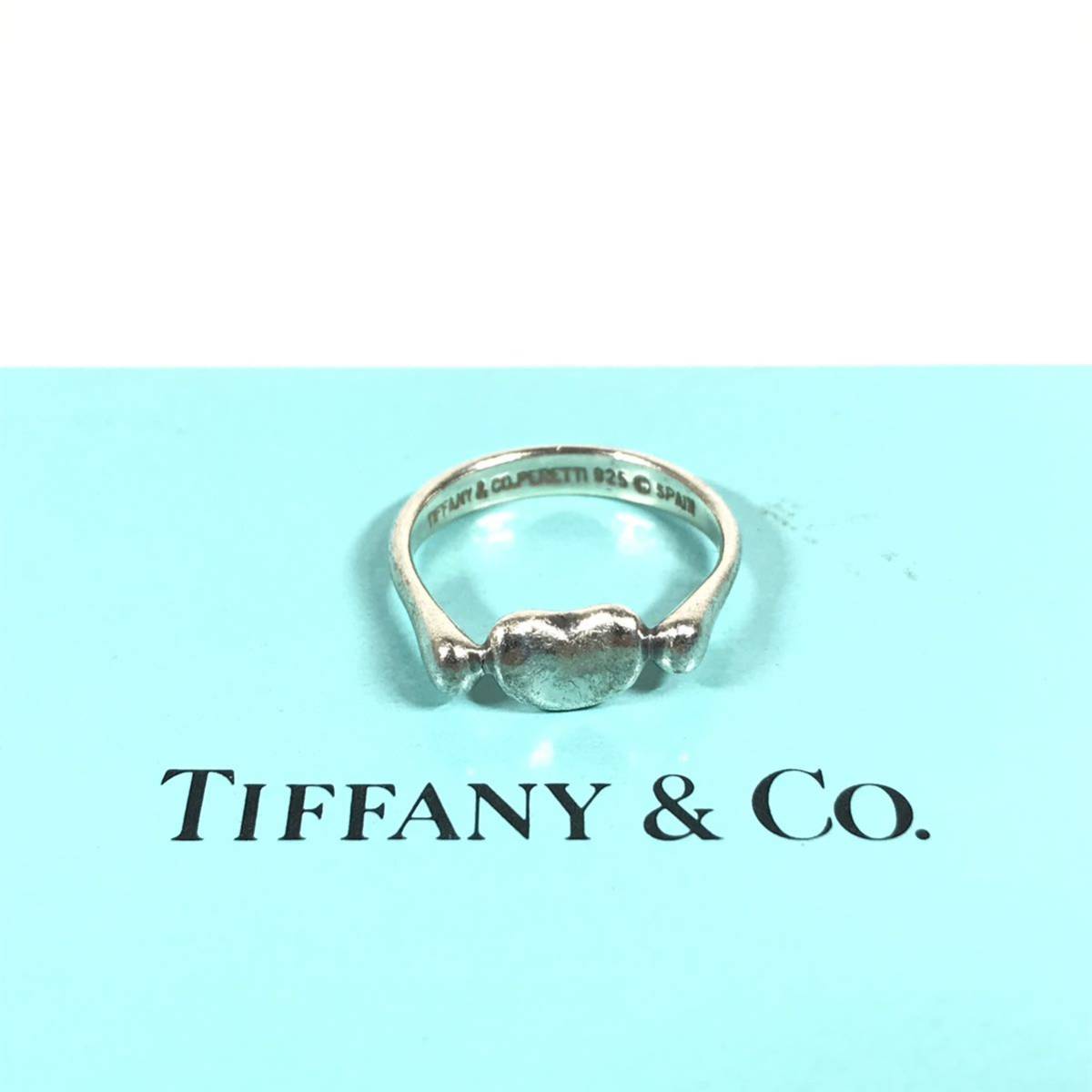 【ティファニー】本物 TIFFANY&Co. 指輪 ビーン シルバー925 サイズ9号 リング 女性用 レディース アクセサリー 送料370円