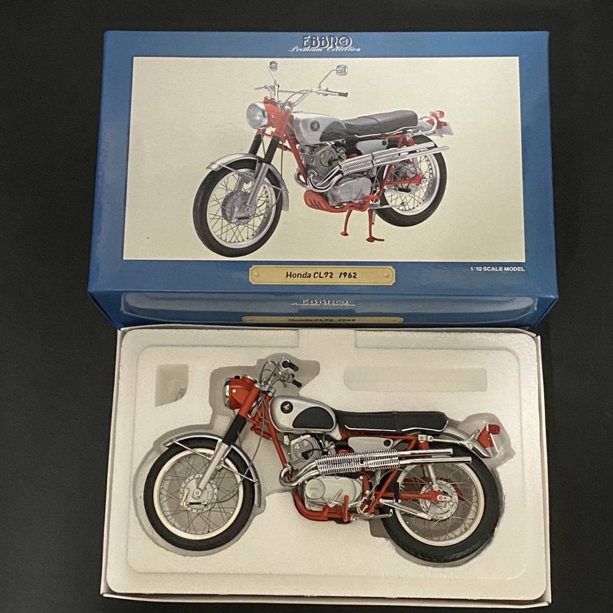 ●○EBBRO 1/10 エブロ ホンダ CL72 1962 レッド 一部難あり 現状品 Honda 10011○●_画像1