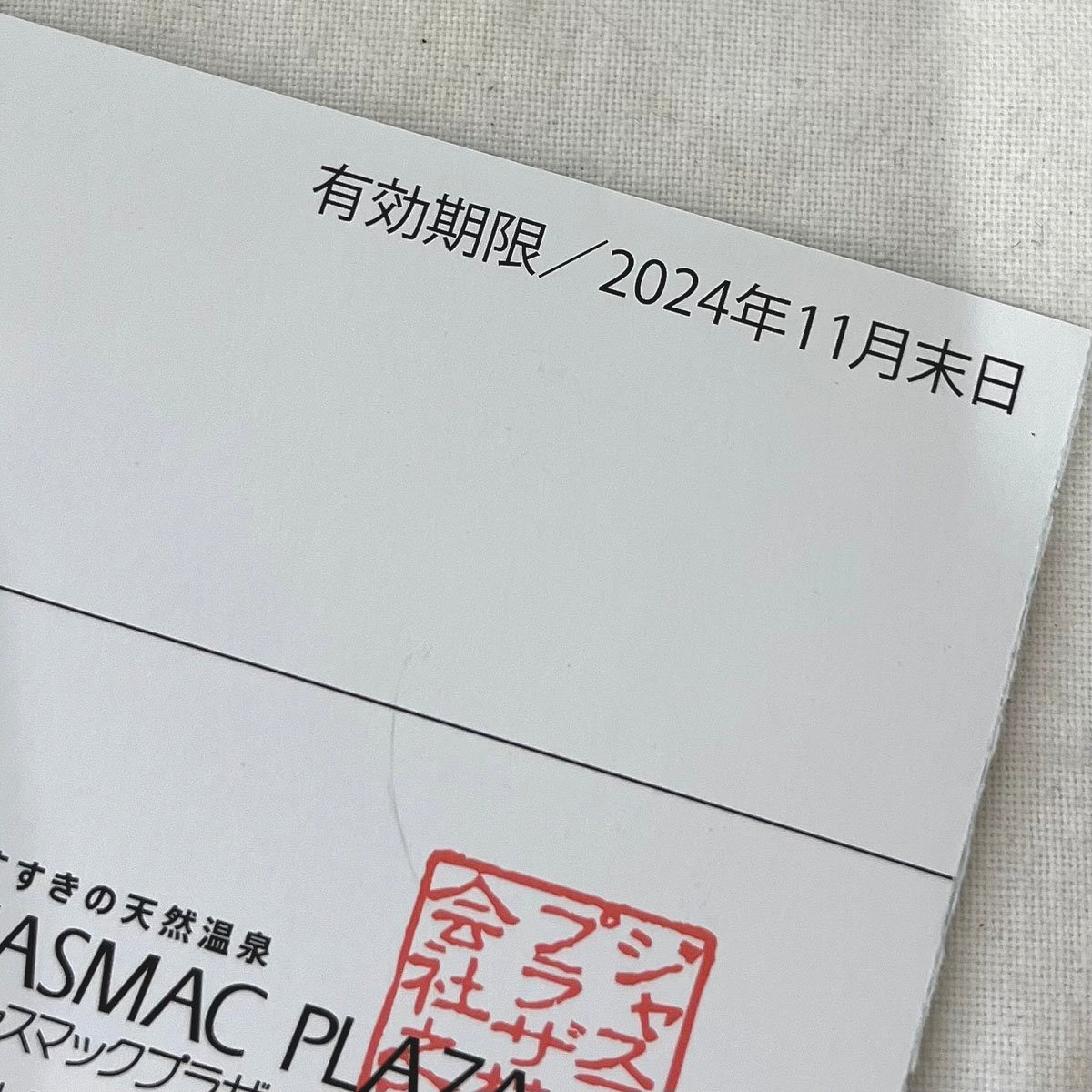 普通郵便送料無料●すすきの天然温泉　湯香郷●特別ご入浴券 　10枚 2024年11月末日まで ジャスマックプラザホテル 札幌　⑯_画像2