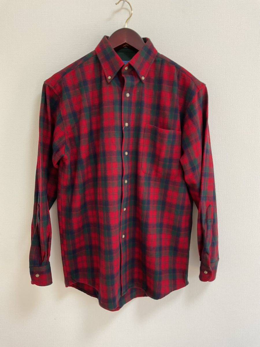 90’s PENDLETON WOOL B.D SHIRTS タグ付 US-M_画像1