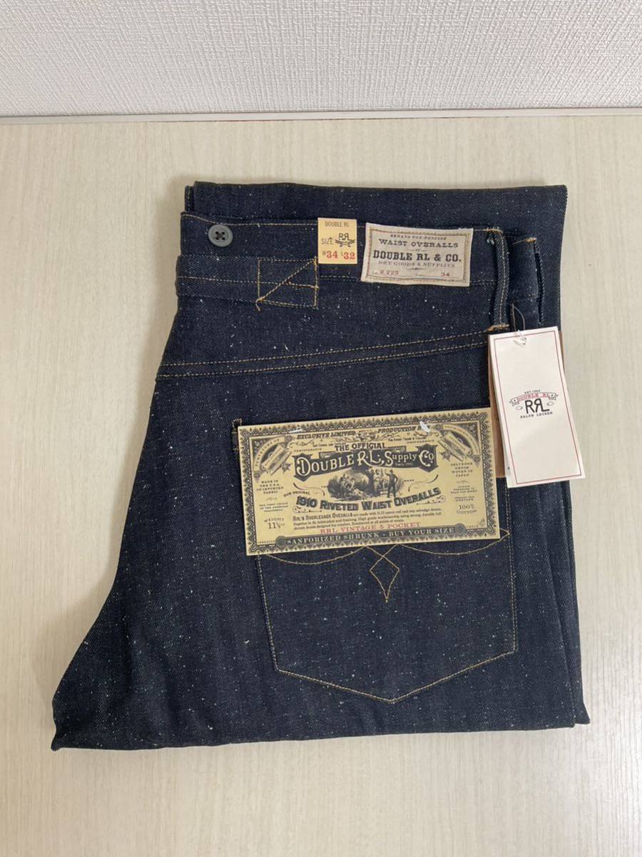  новый товар RRL американский производства ограничение sinchi задний Vintage 5 карман Denim rigid 34-32