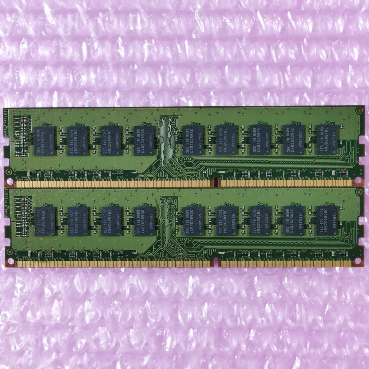 【動作確認済み】ECC Unbuffered対応 SAMSUNG DDR3-1333 4GB 2枚 (計8GB) PC3-10600E メモリ DIMM / 在庫1_画像2