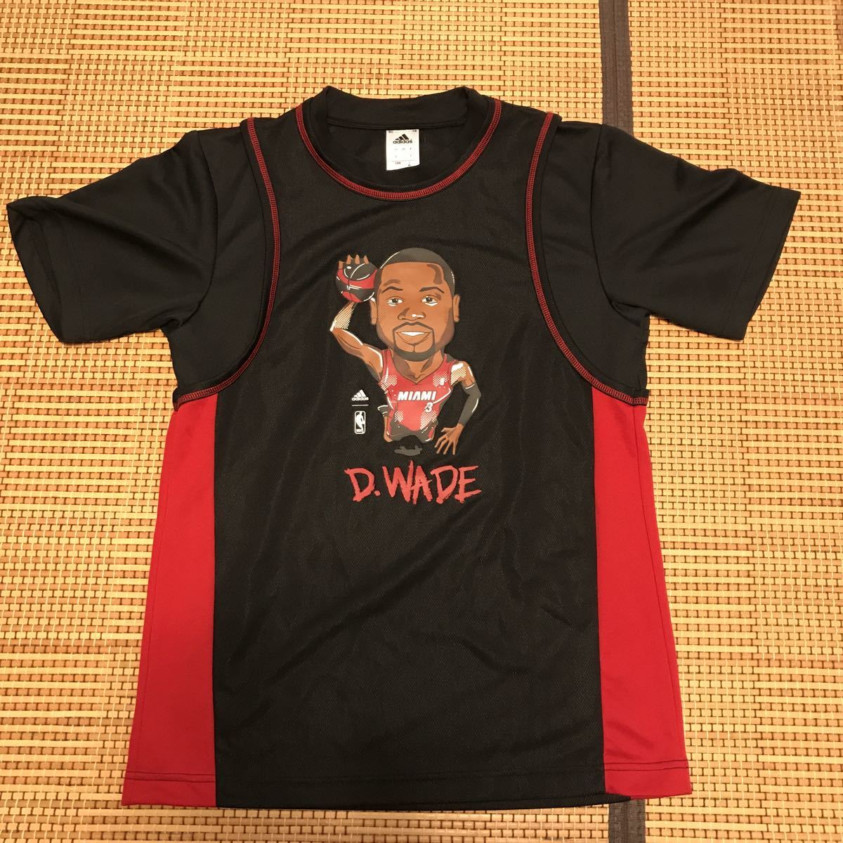 ドウェイン・ウェイド Tシャツ D.WADE バスケットボール Tシャツ NBA tシャツ マイアミ ヒート シカゴブルズ 3 nba tシャツ  adidas Tシャツ
