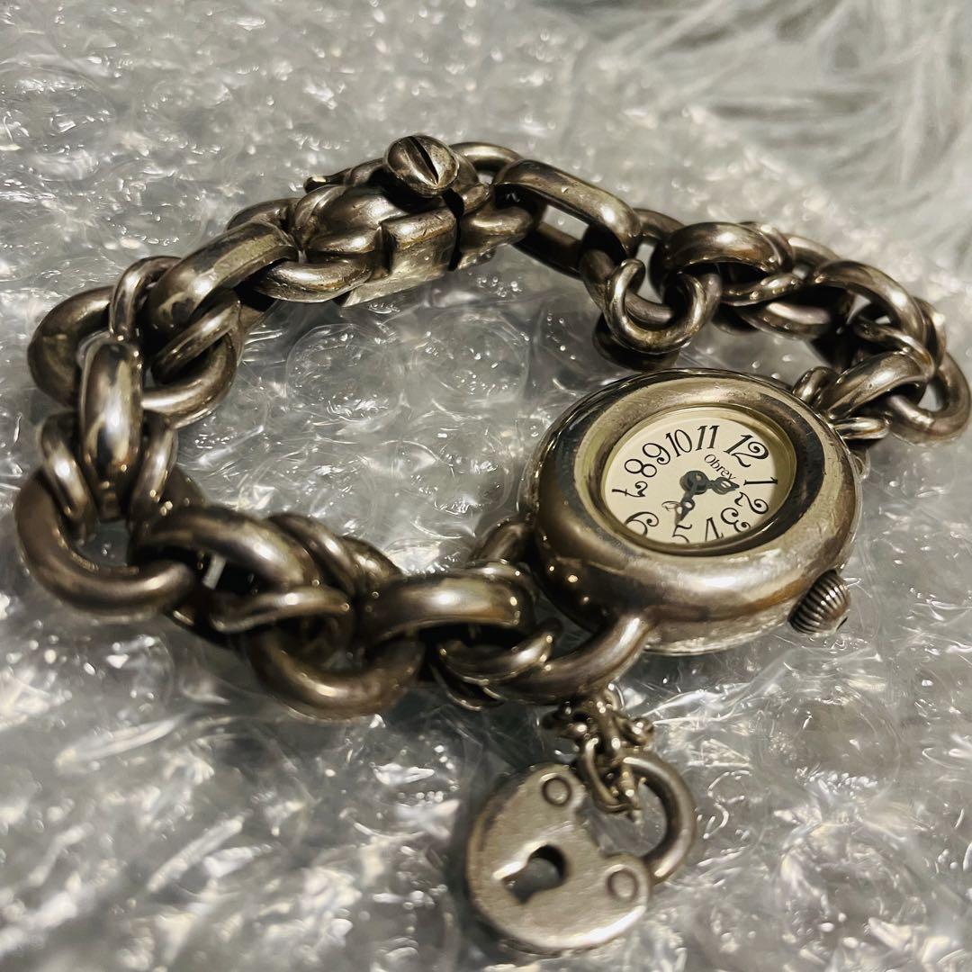 オブレイ 腕時計 シルバー 925 純銀 鍵 チャーム 銀 フランス製