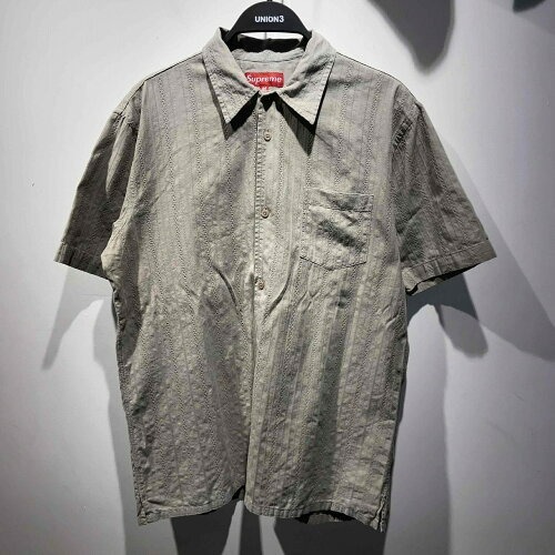 SUPREME OLD JACQUARD POCKET S/S SHIRT SIZE-M シュプリーム オールド ポケット ジャガード 総柄 シャツ_画像1