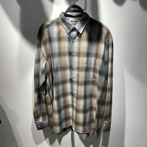 AURALEE 20aw SUPRE LIGHT WOOL CHECK SHIRTS Size-5 A20AS01LC オーラリー スーパーウールライト チェック