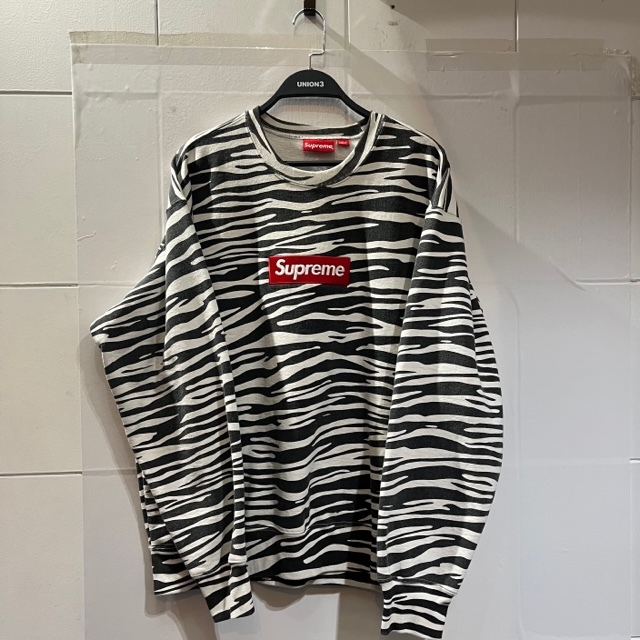 Supreme 22aw Box Logo Crewneck Sweatshirt Size-L シュプリーム ボックスロゴクルーネックスウェットシャツ ゼブラ_画像1