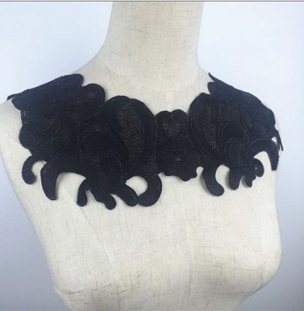  black embroidery motif 43cm*34cm