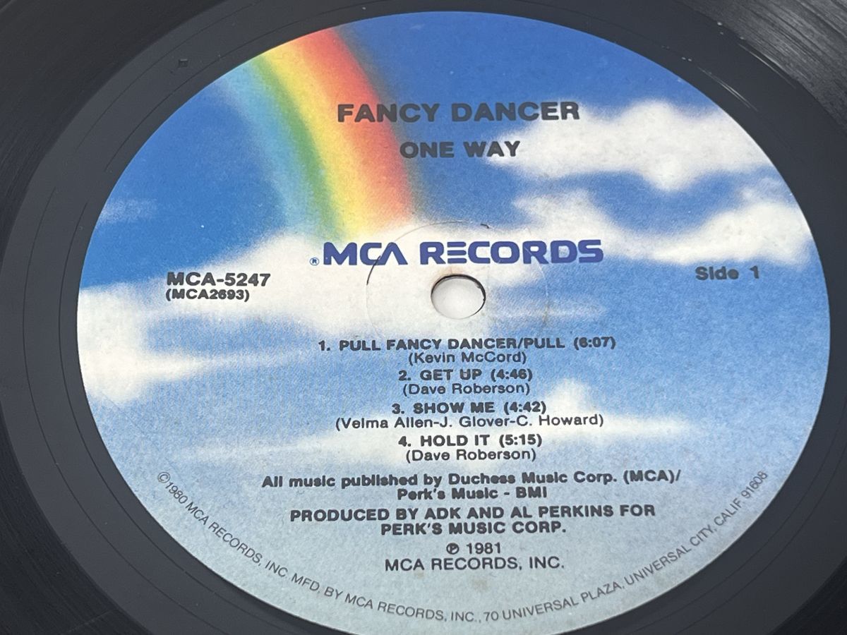 LP盤レコード/One Way ワン・ウェイ / Fancy Dancer/MCA RECORDS/PULL ファンク 【M005】_画像3
