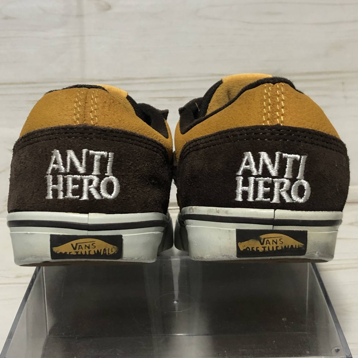 vans バンズ Anti-Hero アンタイヒーロー TNT 4 トニー トルフィーヨ モデル 黄×茶 US5.5inch / 23.5cm 美品_画像8