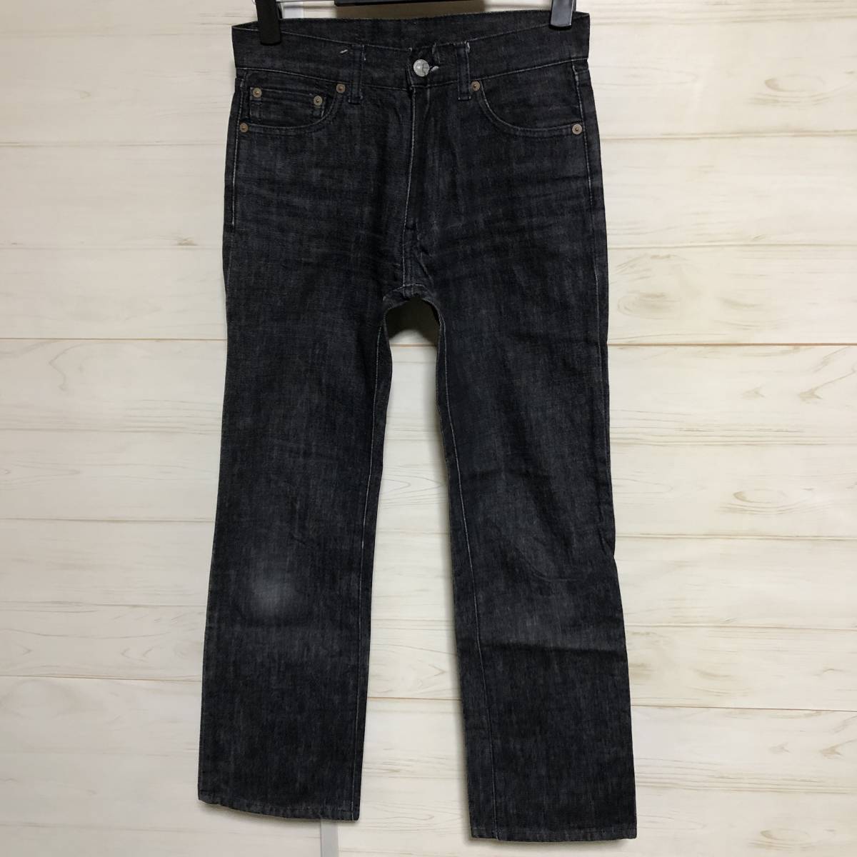 TOKYO JEANS 東京ジーンズ TJ-7 デニム ジーンズ 黒 蛇革 ポケット w28 美品 管理A437_画像2