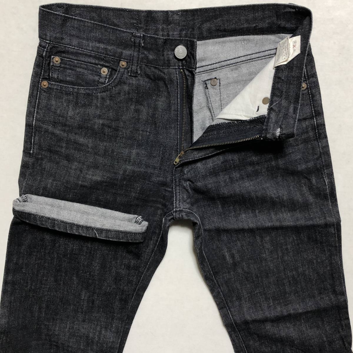 TOKYO JEANS 東京ジーンズ TJ-7 デニム ジーンズ 黒 蛇革 ポケット w28 美品 管理A437_画像3