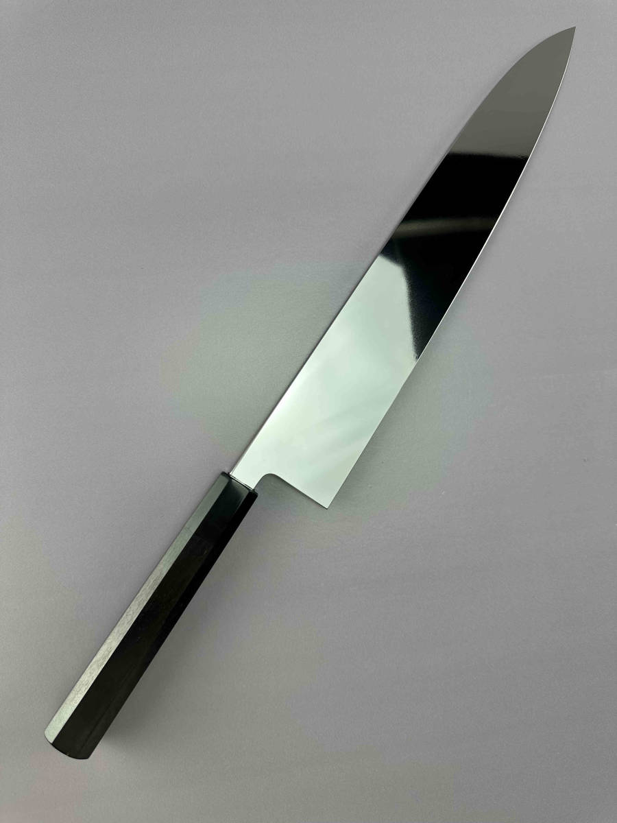 梵静刃物 超珍品 ステンレス鋼 高光沢度鏡面仕上げ 新品 尺一寸 V金10