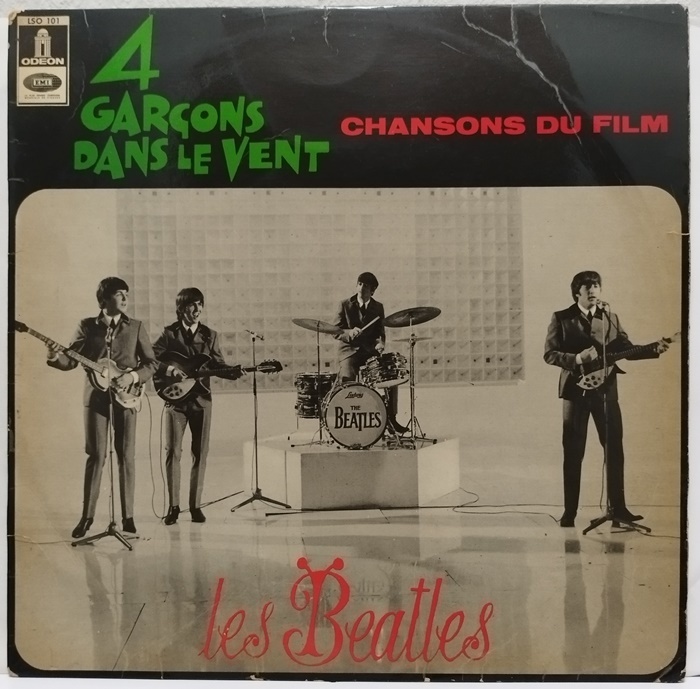 BEATLES, A Hard Day’s Night, France Re-issue, 4 Garons Dans Le Vent, Red Odeon_画像1