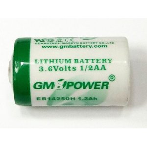 ■ Mac用丸型バックアップリチウム電池 3.6V GMB ER14250H 10個_画像1