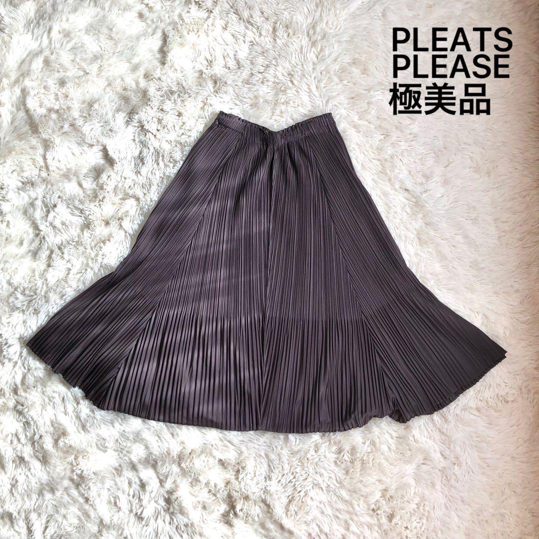 値下げ!!!【※美品 】ISSEY MIYAKE ロングスカート チェック柄-