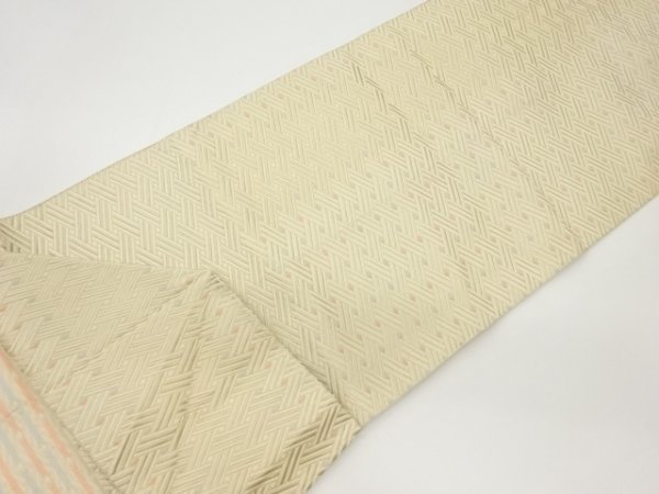 ネット限定】 ys6768182; 檜垣に菱模様織出し名古屋帯【着】 仕立て