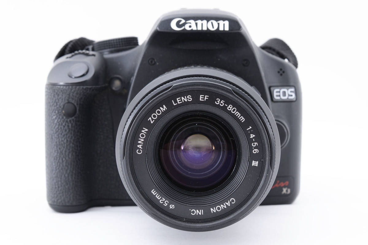 キャノン CANON EOS KISS X3 EF 35-80mm F4-5.6 II レンズズームキット ジャンク_画像3