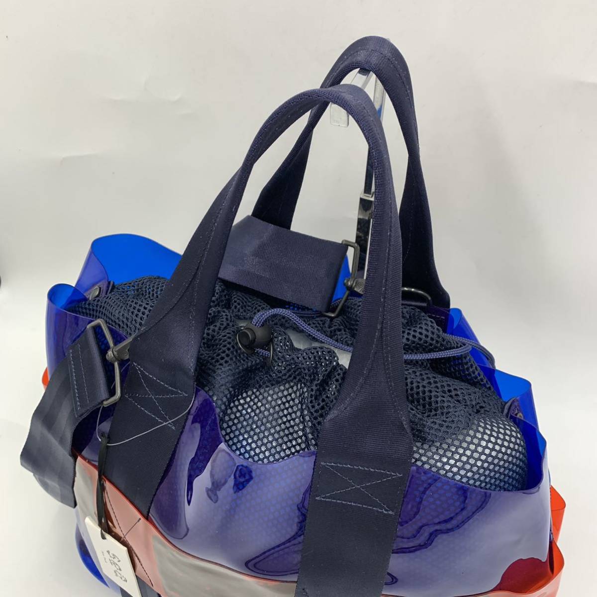 D☆ 未使用/ 定価4.9万円 '2WAY/ショルダー付き' PORTER ポーター × Sea NEW YORK モニカ MONICA TOTE/20SS クリアバッグ トートバッグ 鞄の画像2