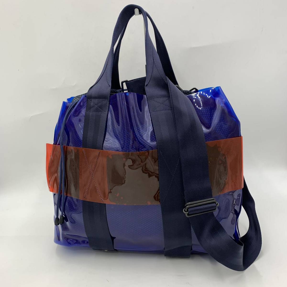 D☆ 未使用/ 定価4.9万円 '2WAY/ショルダー付き' PORTER ポーター × Sea NEW YORK モニカ MONICA TOTE/20SS クリアバッグ トートバッグ 鞄の画像5