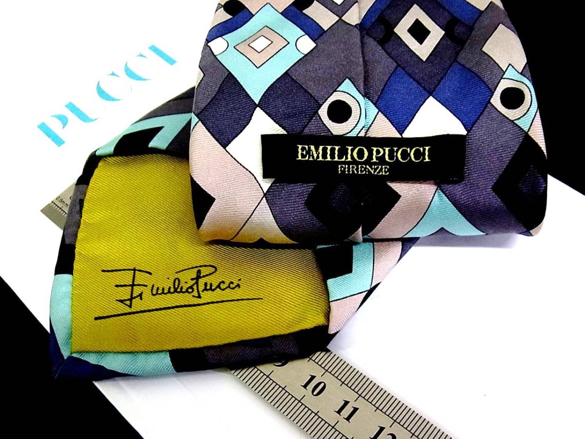 !*:.*:NY6886[ прекрасный товар ] Emilio Pucci [ общий Logo ] галстук 