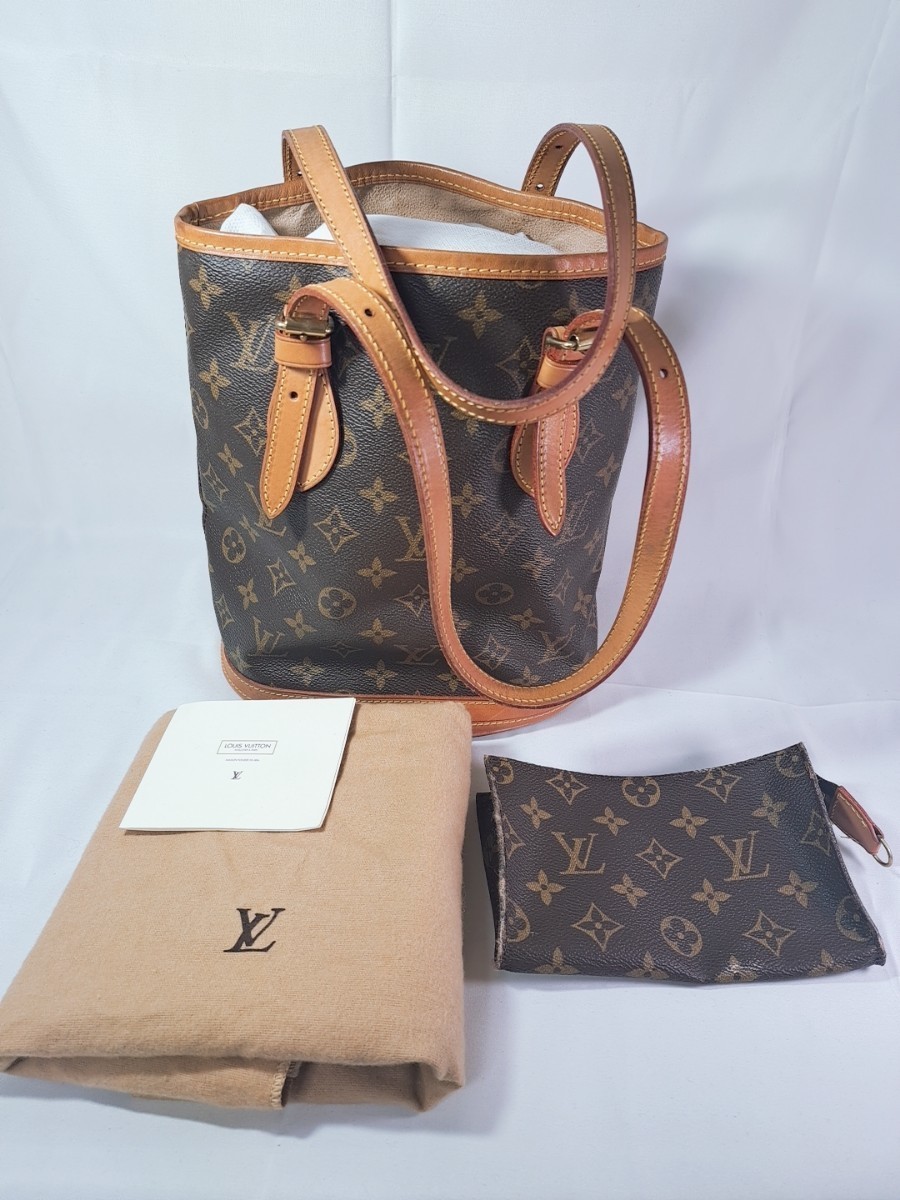 ルイ・ヴィトン モノグラム プチ・バケット PM LOUIS VUITTON バケツ型