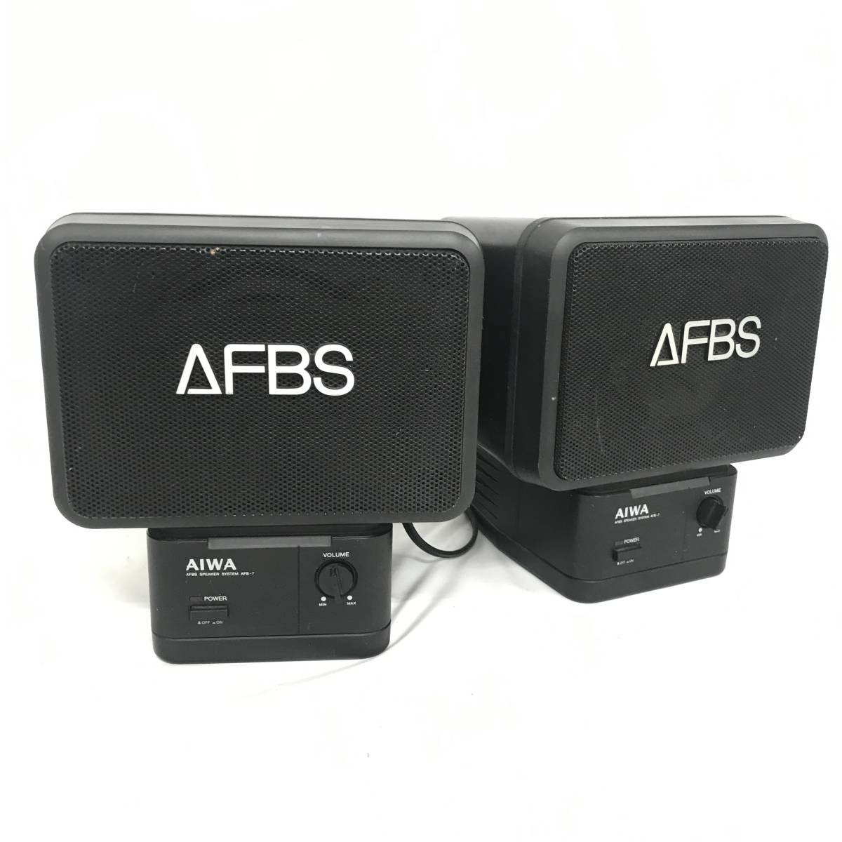 BF7/31　AIWA アイワ AFB-7 フルレンジスピーカー ペア セット AFBS 音響機器 オーディオ機器 動作確認済◆_画像1