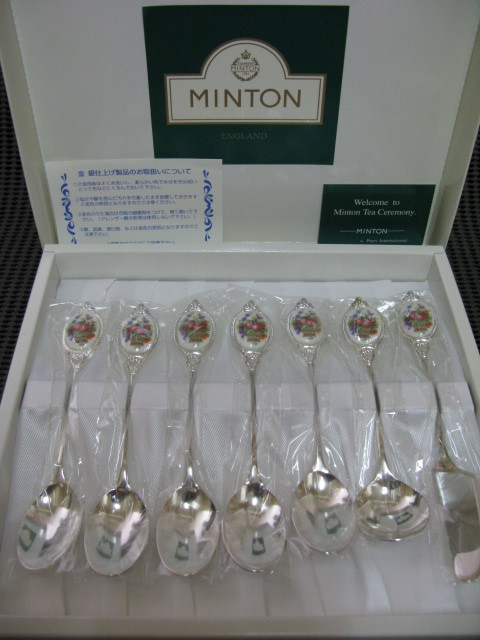 MINTON/ミントン◆銀仕上げ カトラリーセット◆未使用保管品_画像1