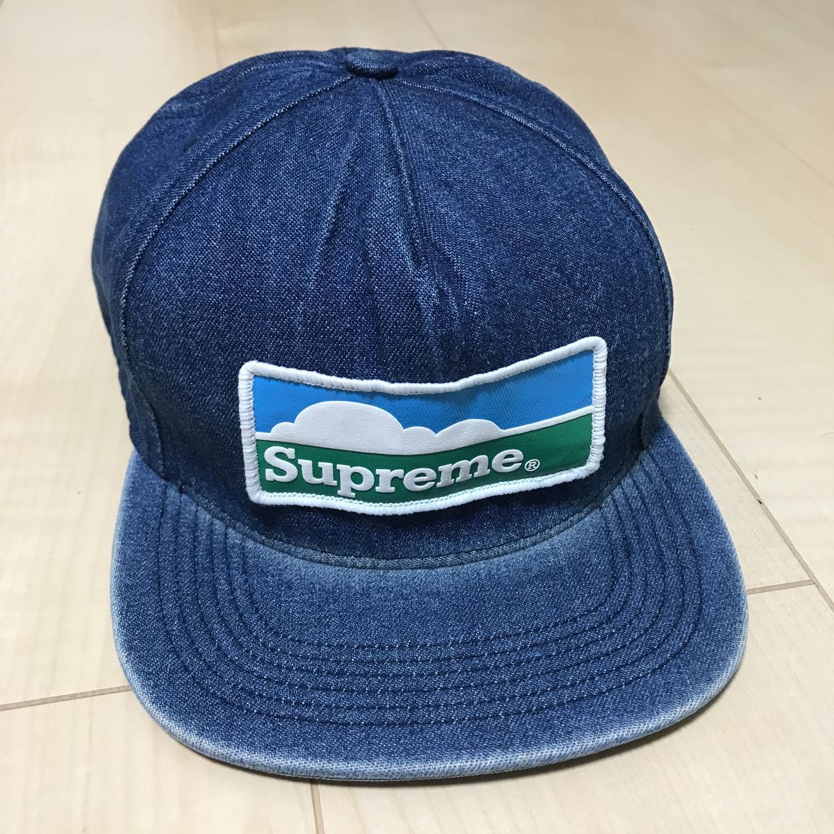 人気ブラドン Horizon 18FW Supreme 5-Panel キャップ デニム