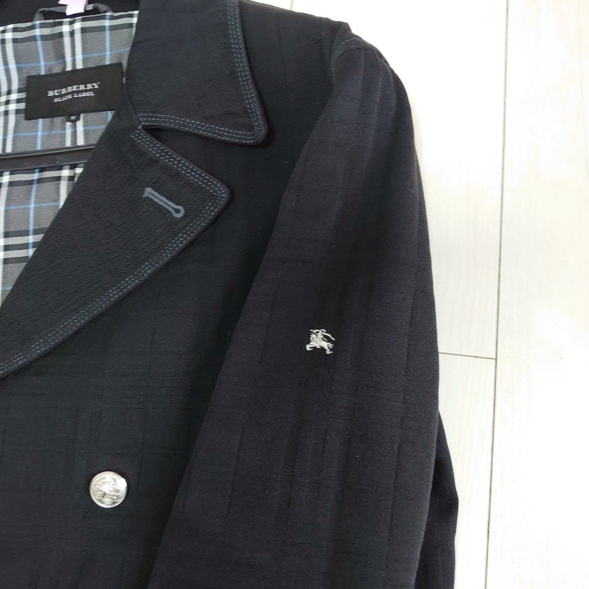 BURBERRY BLACK LABEL ピーコート 銀ボタン