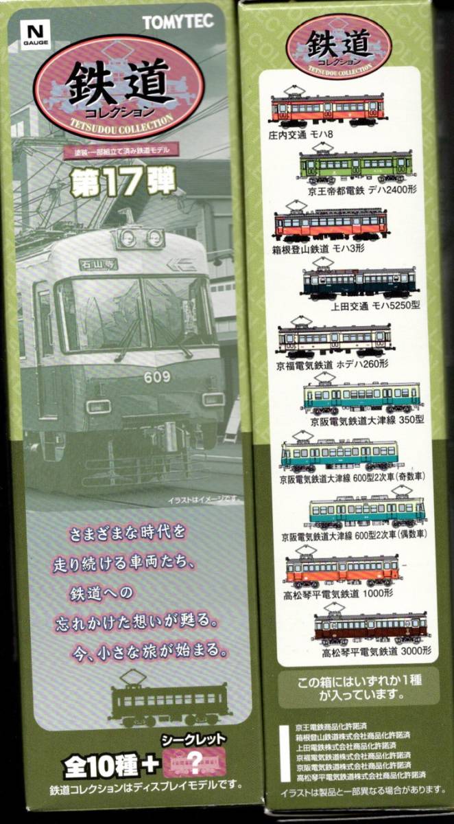 1/150 ジオコレ『 鉄道コレクション 第17弾 421【 京福電気鉄道 ホデハ260形 】』トミーテック TOMYTEC 鉄コレ_画像4