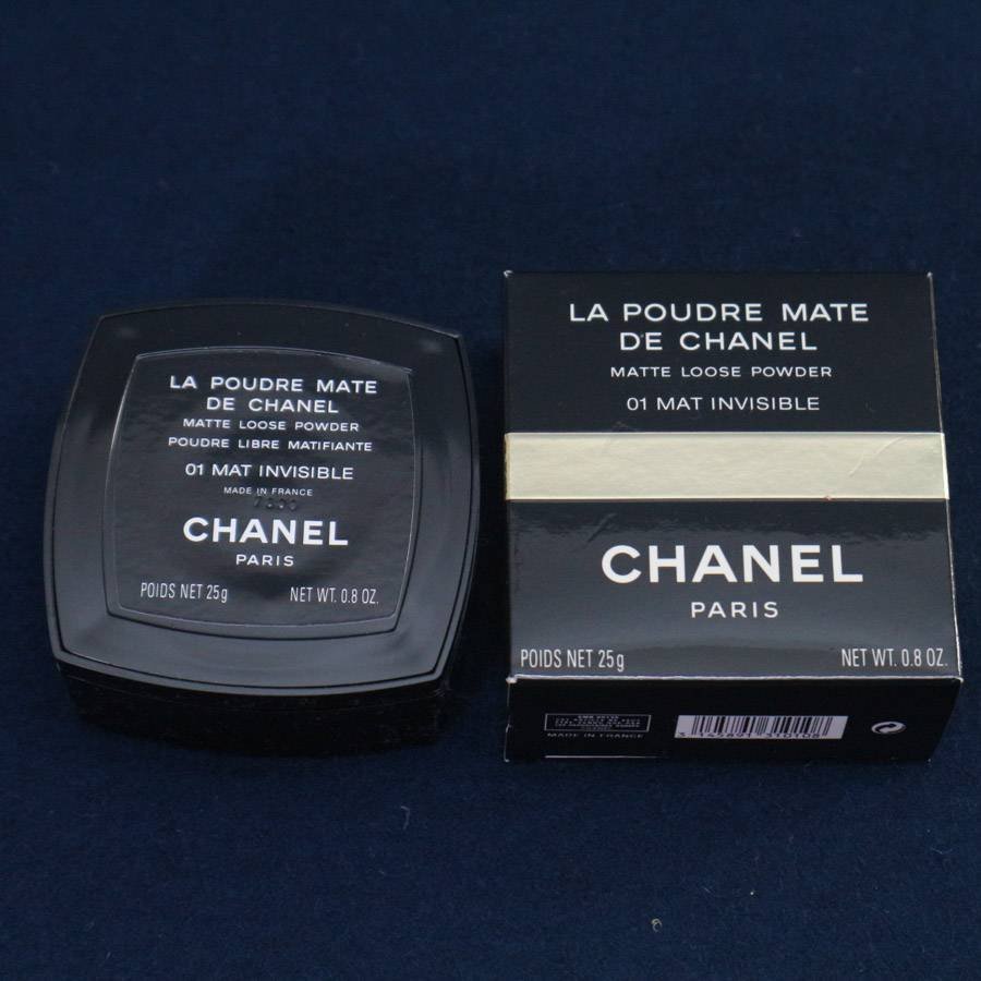 ★未使用品！CHANEL シャネル★LA POUDRE MATE DE CHANELルースパウダー01 MAT INVISIBLE 25g★フェイスパウダー◆697f19_画像4