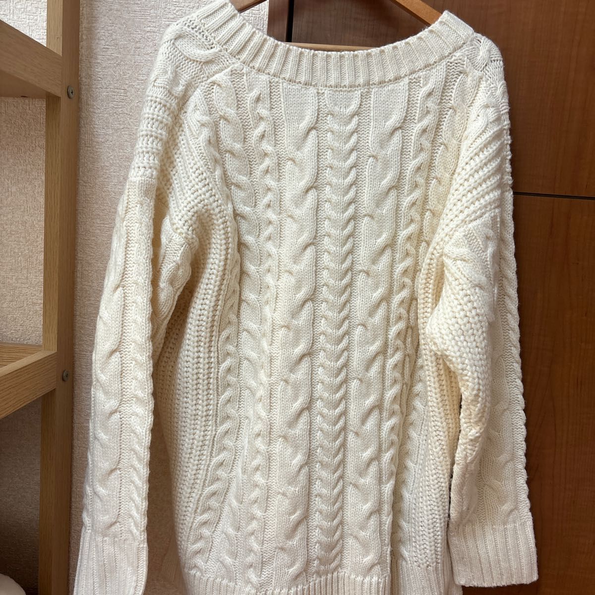 honeys ケーブル編み ニットセーター