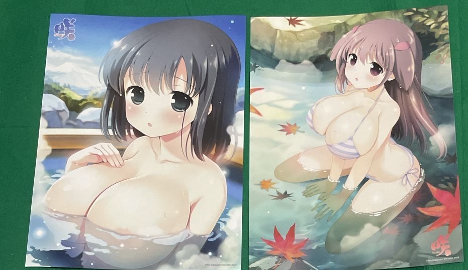 咲-saki-　とらのあな購入特典ミニお風呂ポスター　5枚セット_画像2