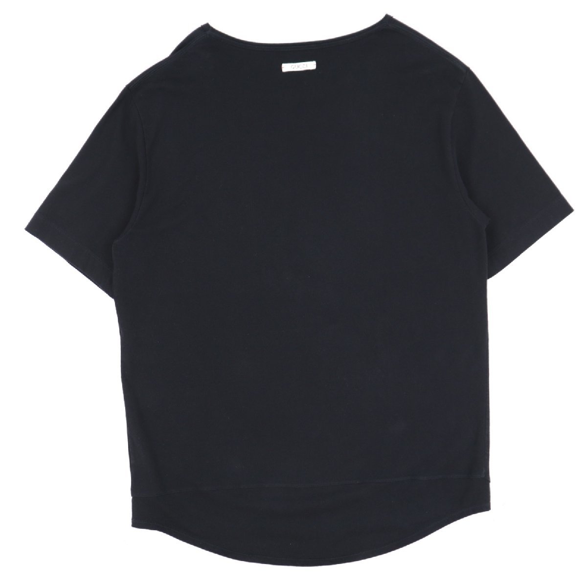美品 グッチ バックタグ 半袖Tシャツ メンズ 黒 XL コットン GUCCI_画像4