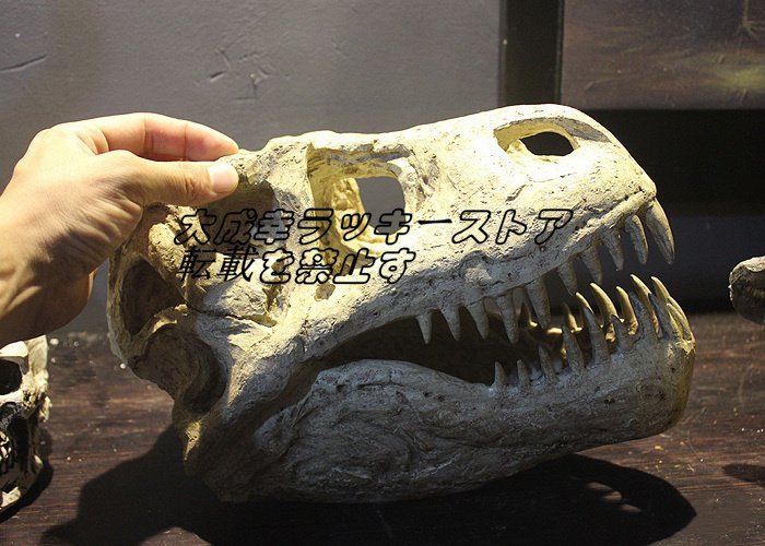高級製品! 白亜紀 恐竜 ティラノサウルス オブジェ 置物 モデル 樹脂 ハンドメイド 卓上 彫刻 彫像 インテリア 玄関 雑貨 z215_画像3