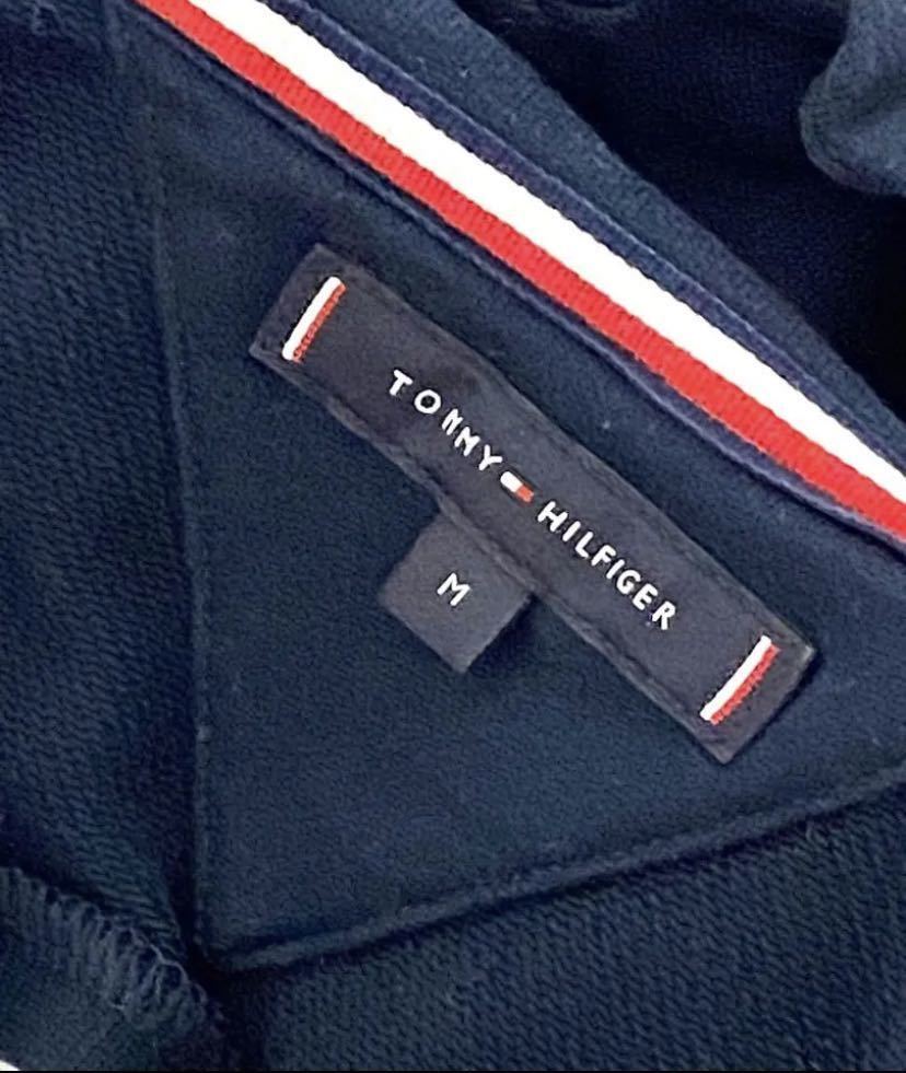 TOMMY HILFIGER パーカー ネイビー　トミーヒルフィガー　プルオーバー　スウェットパーカー　男女兼用 美品_画像8