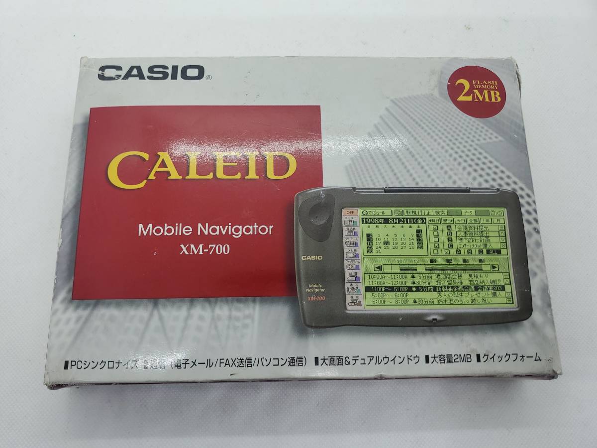 CASIO/カシオ CALEID XM-700 Mobile Navigator 電子手帳 モバイルナビゲーター タッチペン PDA モデム 未使用保管品 ジャンク扱い_画像5