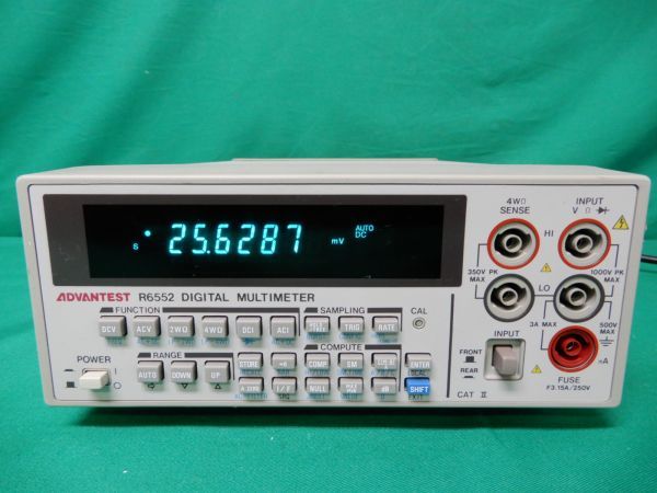 ADVANTEST R6552 DIGITAL MULTIMETER|ホビー、カルチャー ADVANTEST R6552 DIGITAL MULTIMETER|ホビー、カルチャー